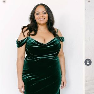 Revelry Black Velvet Dress